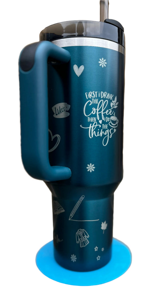 Full Wrap Gilmore Girls inspired design, Stanley 40 oz. tumbler in Balsam Glow