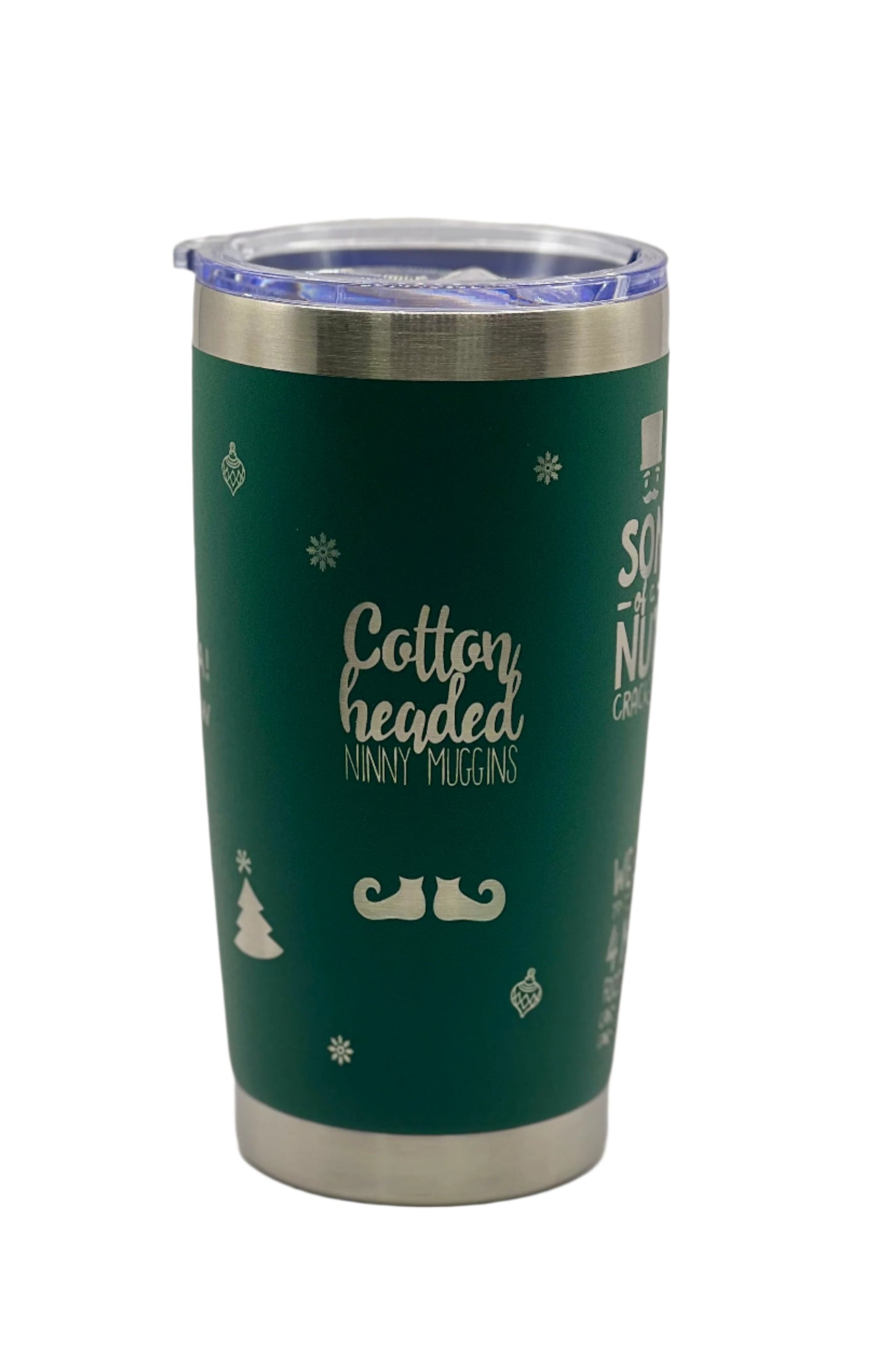 Full Wrap Elf inspired design, 20 oz. tumbler in Green